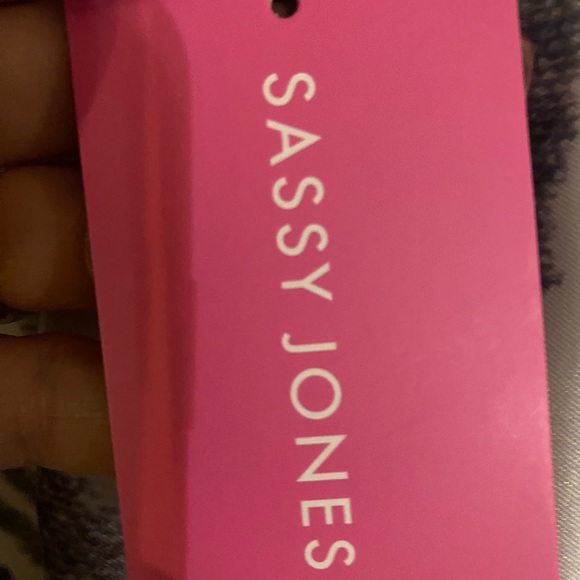 NWT Sassy Jones Multi Color Print Wrap. Brn, Cream Aztec Animal. Coverup… - Picture 7 of 10